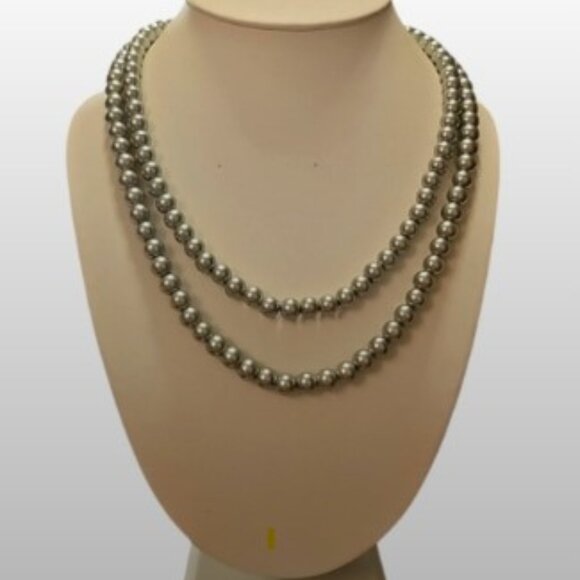 Vintage Banana Republic Double Strand Pearl Necklace. Layer w/Turquoise! - Picture 2 of 5